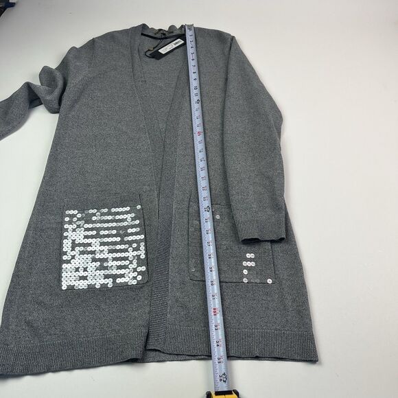 Kobi Halperin Phoebe Long Cardigan Sweater M Sequin Pockets Glam Holiday Party - Picture 7 of 10